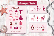 Pink Christmas Clipart & Patterns, a Decorative Illustration by AvaAva (Thumbnail 4 of 25)