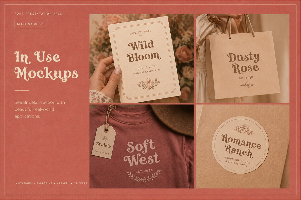 Bridela Cowgirl Western Font, a Blackletter Font by Nouric Design (Photo 3 of 5)