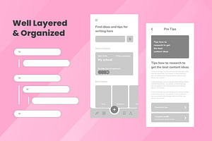 Writer Article Wireframe Apps