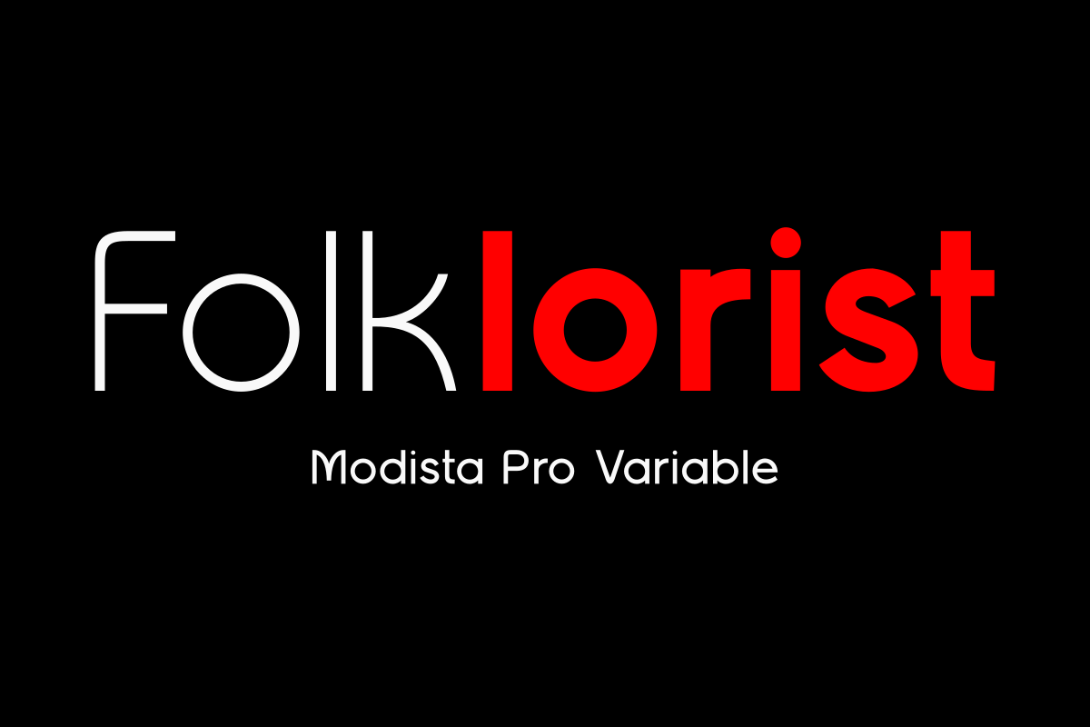 Modista Pro Variable, a Sans Serif Font by Zafiratype (Photo 2 of 6)