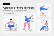 Corporate Solutions Illustrations, a Work Illustration by Creative Stall (Thumbnail 1 of 17)