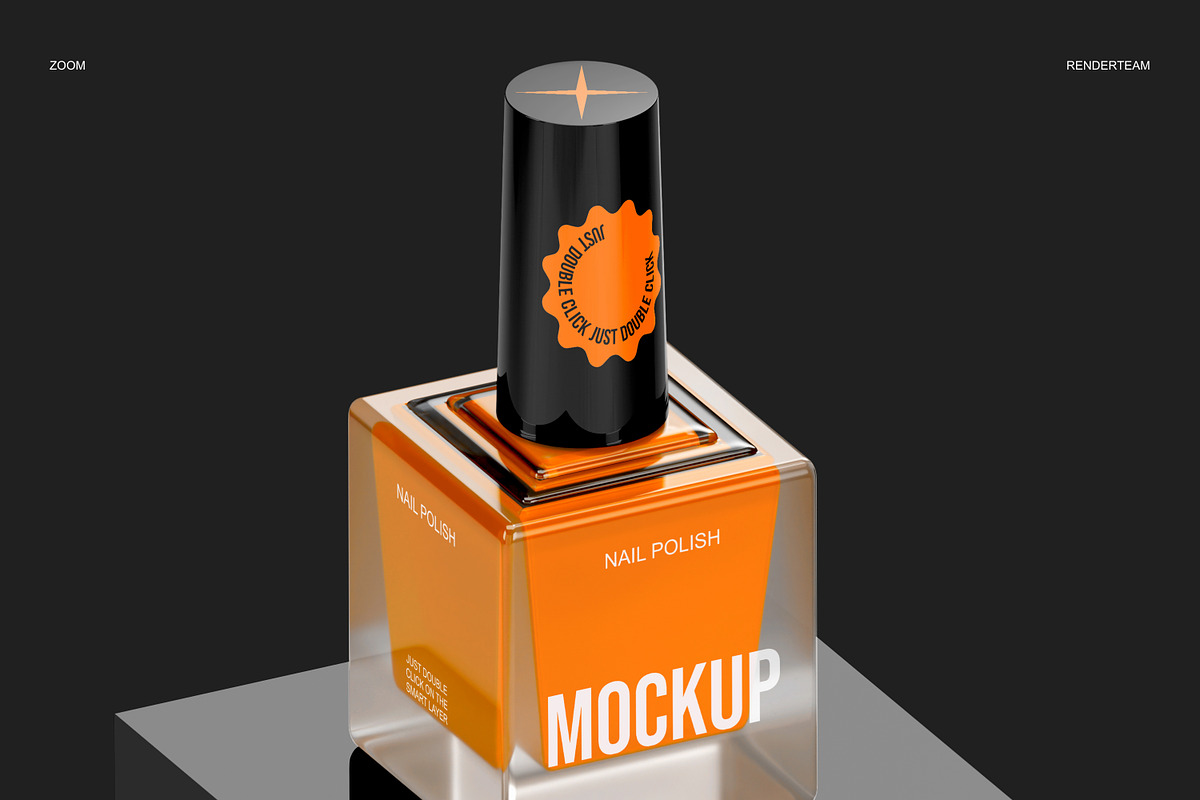 Nail Polish Mockup Set, a Cups & Container Mockup by Renderteam (Photo 4 of 8)