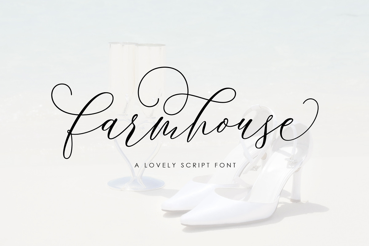 Farmhouse Script, a Script Font by moriztype (Photo 1 of 12)