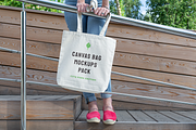 Canvas Bag Mockups - City Park Ed., a Shirt Mockup by BULBFISH (Thumbnail 9 of 14)