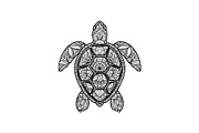 Mandala Sea Turtle SVG Bundle, an Illustration by yasushie (Thumbnail 25 of 31)