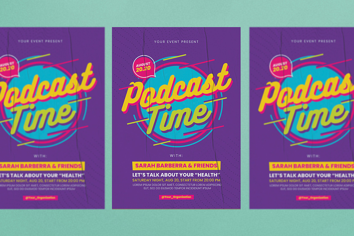 Podcast Flyer, a Flyer Template by Graphr (Photo 3 of 3)