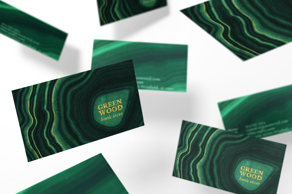 10 Malachite & Gold Mineral Textures, a Texture Graphic by CatJello Graphics (Photo 3 of 21)