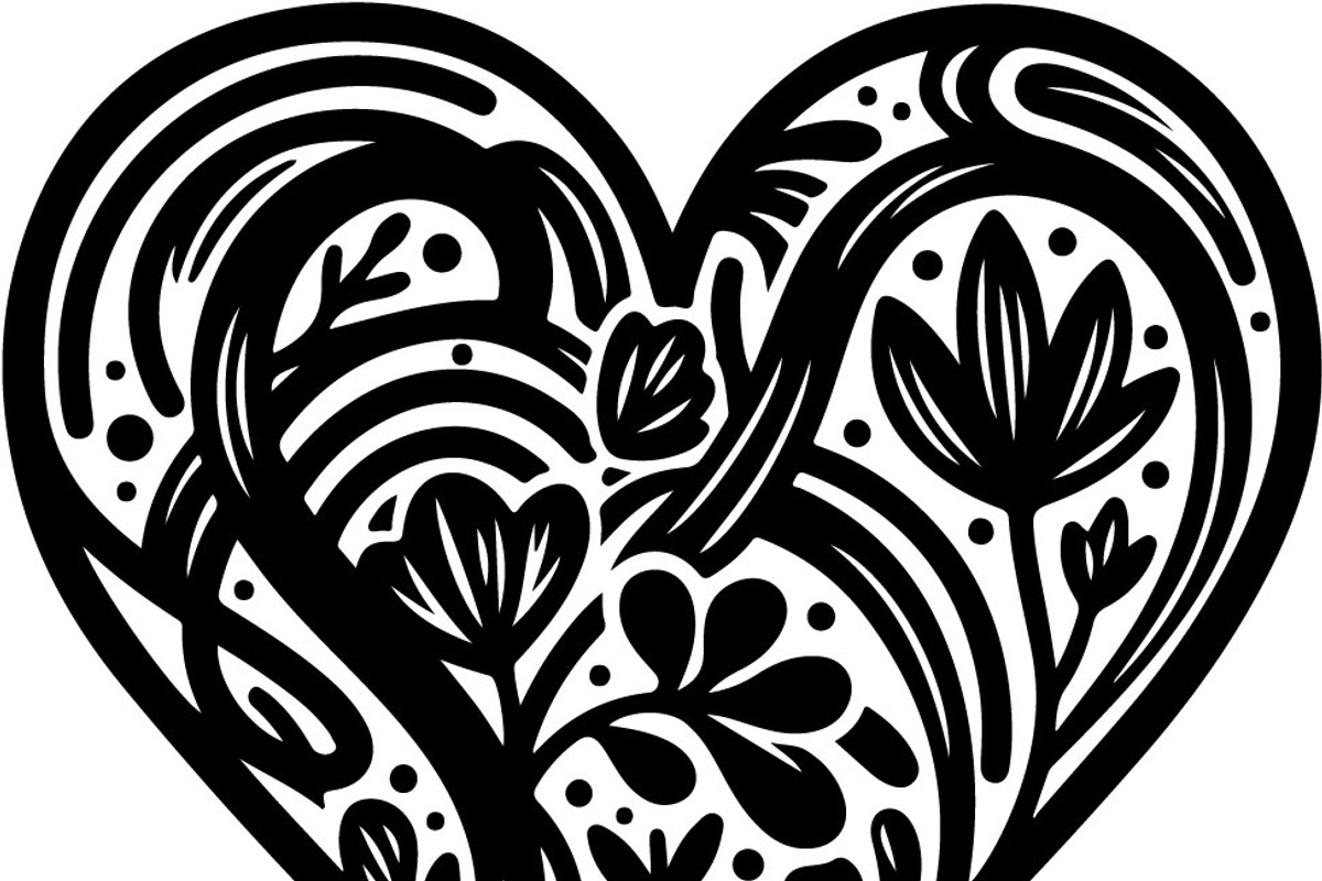 Decorative Heart Silhouette Bundle, an Illustration by Designs_River (Photo 39 of 45)