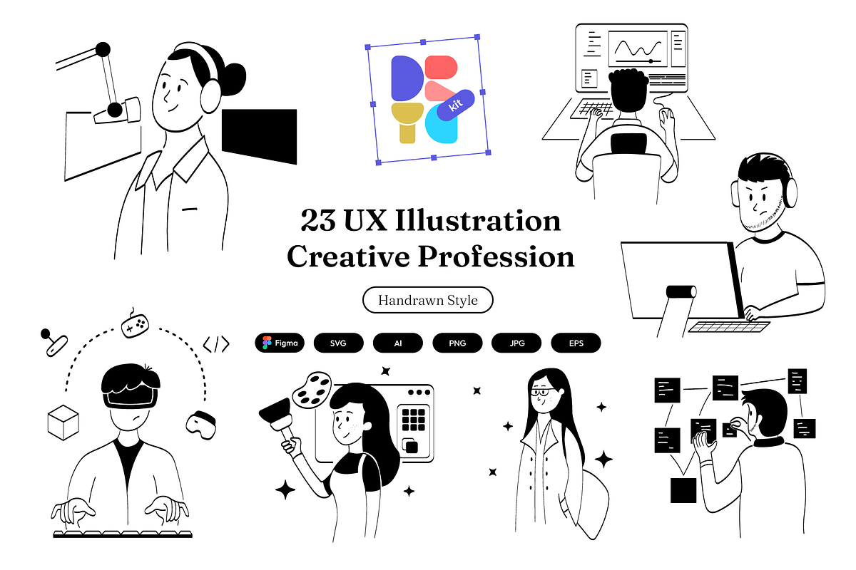 23 Illustration |Creative Profession, a Work Illustration by Directico Design Kit (Photo 1 of 6)