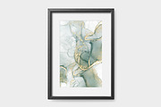 Green Alcohol Ink Collection, a Background Graphic by JT Digital Studio (Thumbnail 4 of 6)