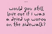 Worm Type, a Handwritten Font by Weird Friends (Thumbnail 5 of 7)