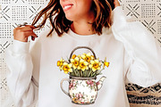 Yellow Flowers Spring Clipart, an Illustration by SinaCreation (Thumbnail 9 of 11)