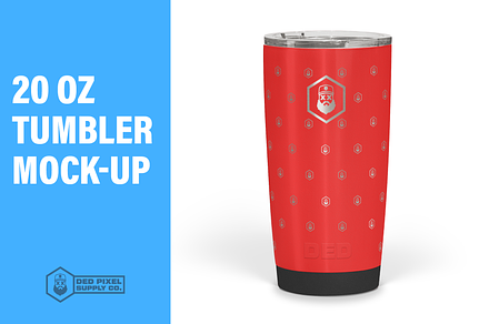 20 oz Tumbler Mock-Up, a Cups & Container Mockup by dedpixel supply co.