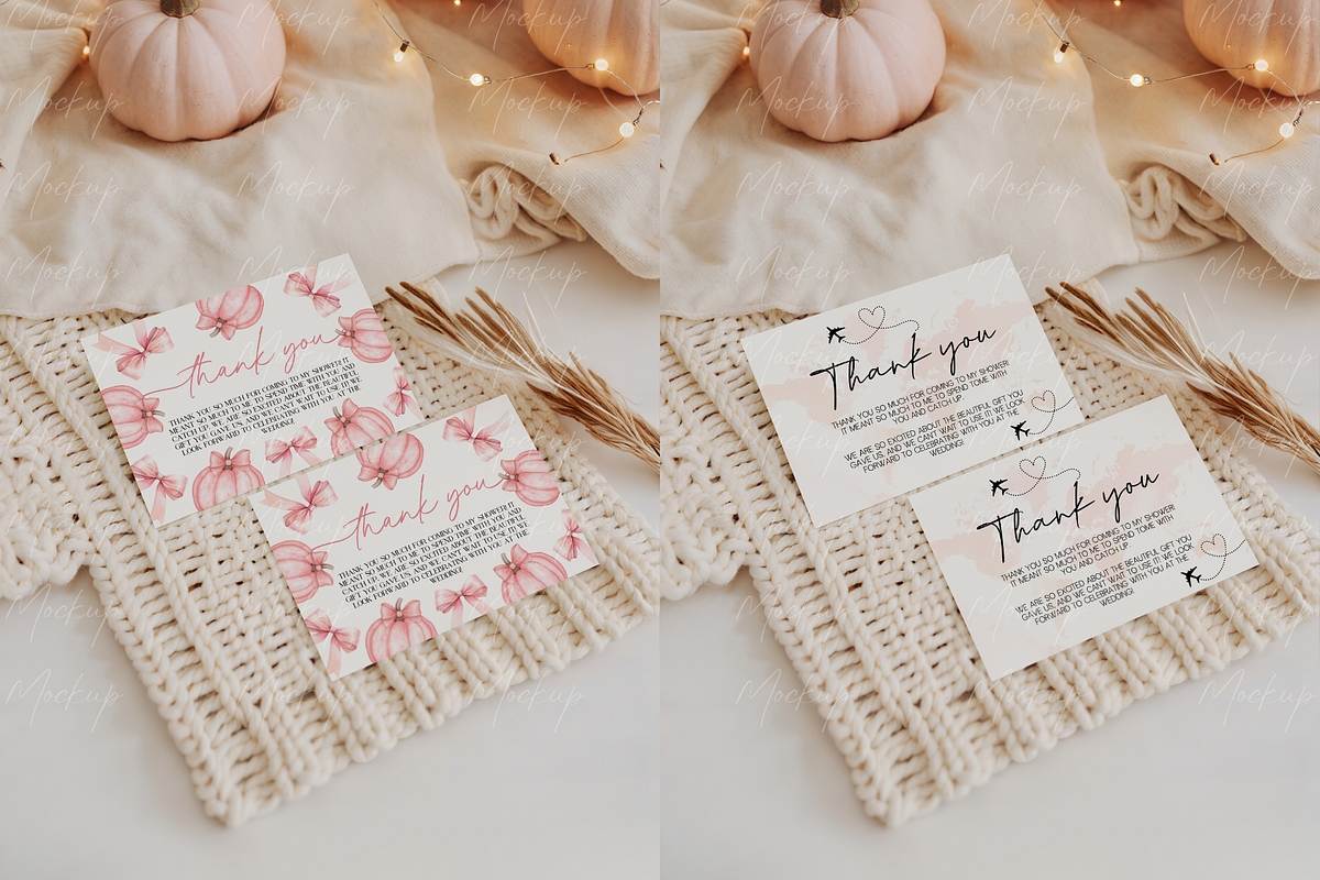 Minimalist Autumn Card Mockup, a Product Mockup by TatiMockup (Photo 3 of 3)