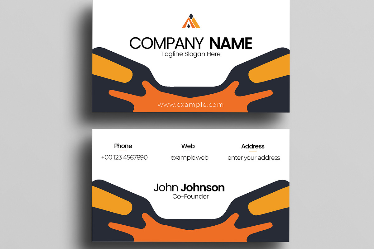 Company Business Card Template, a Business Card Template by MightyDesign (Photo 3 of 6)
