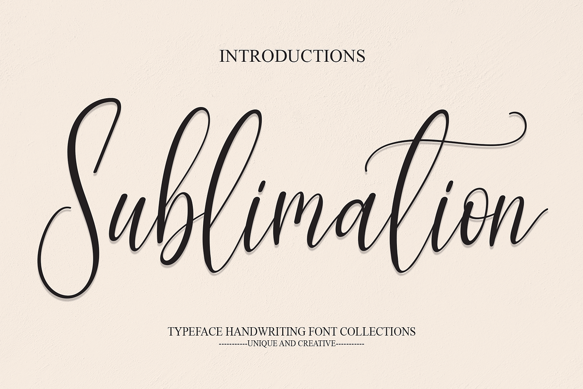 Sublimation | Script Font, a Script Font by Scratchones (Photo 1 of 6)