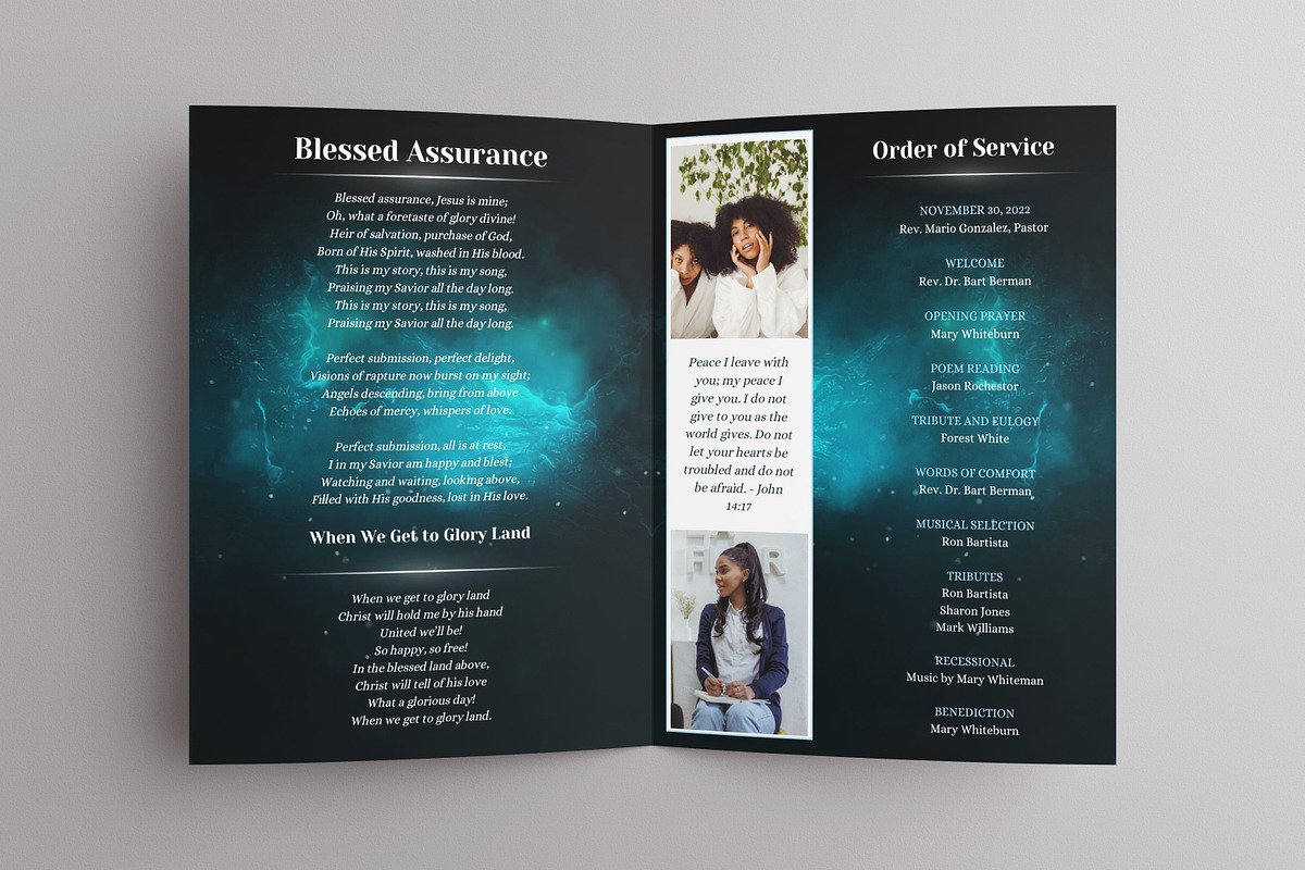 Funeral Program Template, a Templates & Theme by iloveTemplate