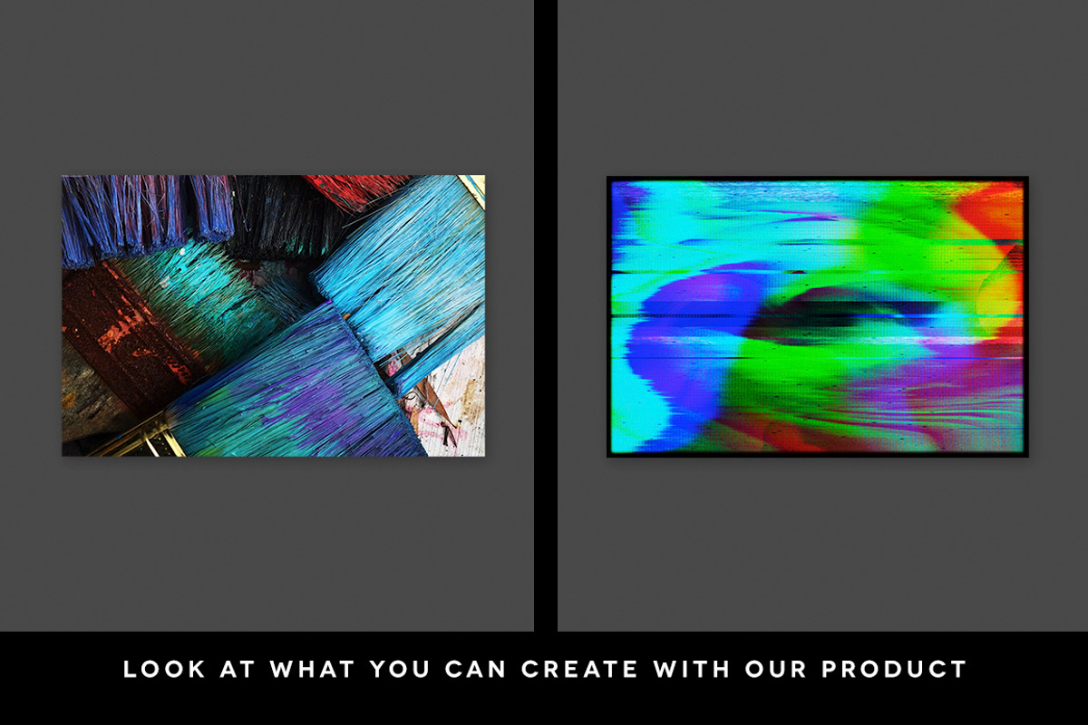 Glitch Background Creation Kit, an Action Add-On by Gromov Design (Photo 2 of 5)