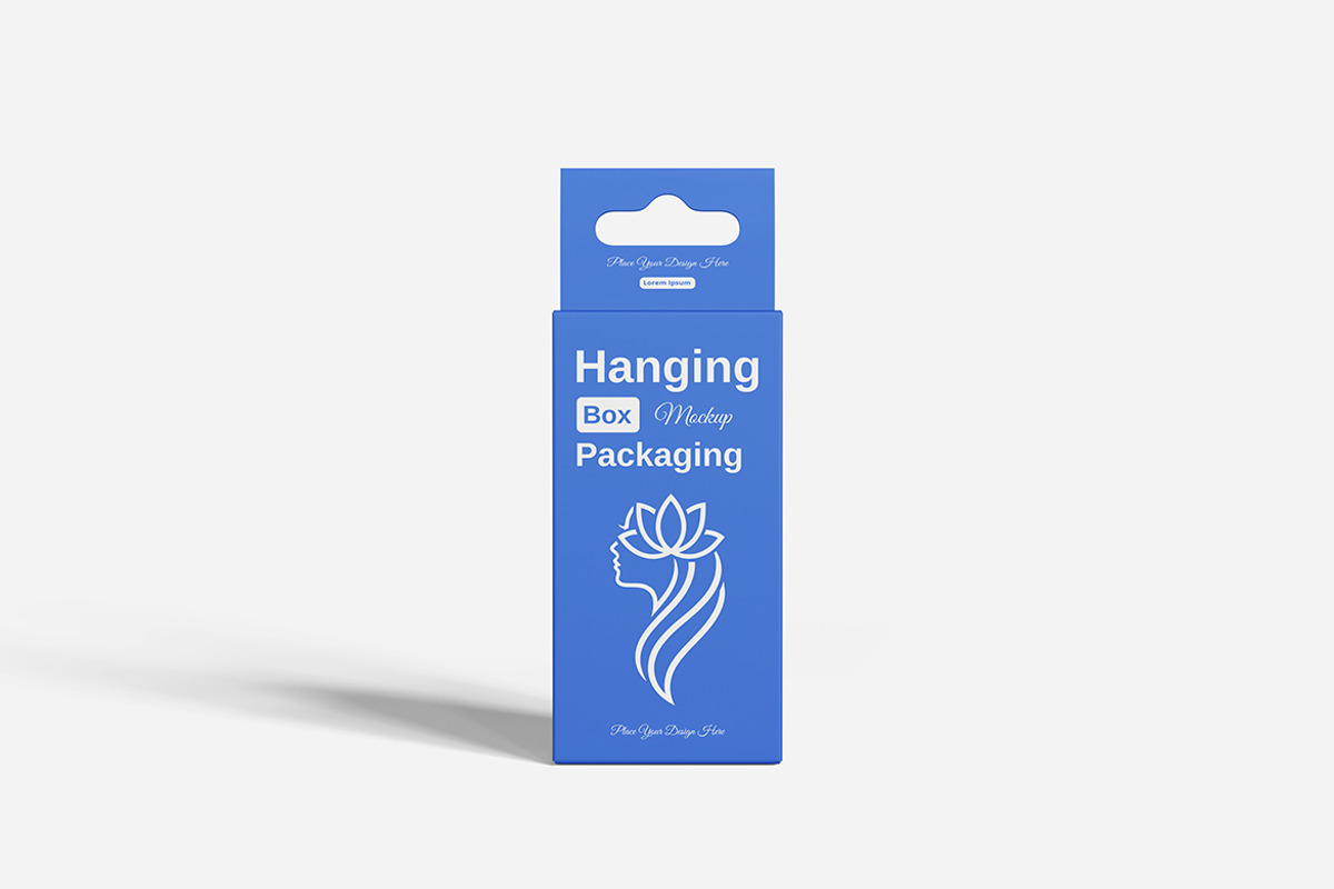 Hanging Box Packaging Mockup, an Advertising Mockup by bimockup (Photo 6 of 6)