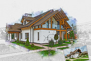Architecture Drawing Art Ps Action, a Brushes & More by Studio Retouch (Thumbnail 6 of 11)