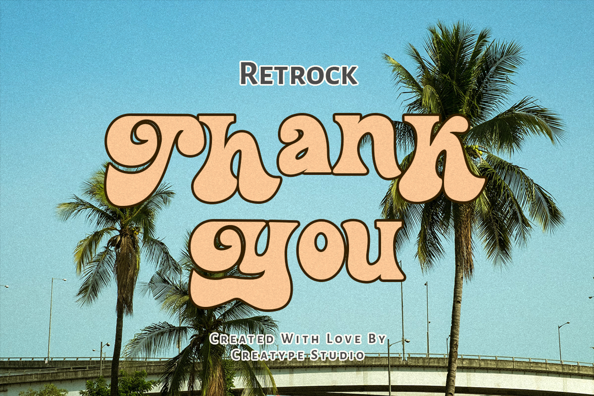 Retrock Vintage Curly, a Font by Creatype Studio (Photo 10 of 10)