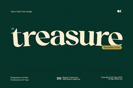 OV Treasure Retro Serif Font Family