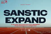 SANSTIC EXPAND - Modern Display Font, a Sans Serif Font by Iwanistic (Thumbnail 1 of 9)