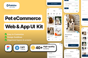 Pakkho Pet - Dog Ecommerce App UI Ki