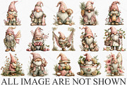 Watercolor Summer Gnome Clipart PNG, a Seasonal Illustration by Canvas Craft (Thumbnail 3 of 5)