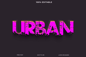 Editable Urban Text Effect Design