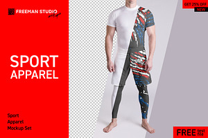 Sport Apparel Mock-Up Set, a Shirt Mockup by Freeman Studio