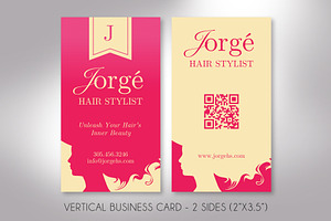 Hairstylist Business Card Template