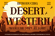 Desert Western - Western Display Fon