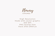 Flowery Cupcakes, an Illustration by ryelart.design (Thumbnail 2 of 4)