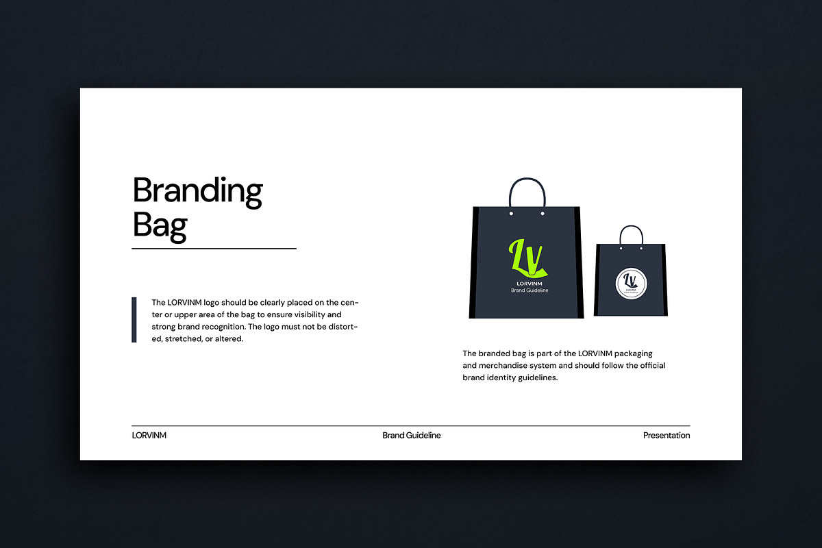 Lorvinm | Brand Guidelines Template, a Presentation Template by Artisan Vibes (Photo 4 of 8)