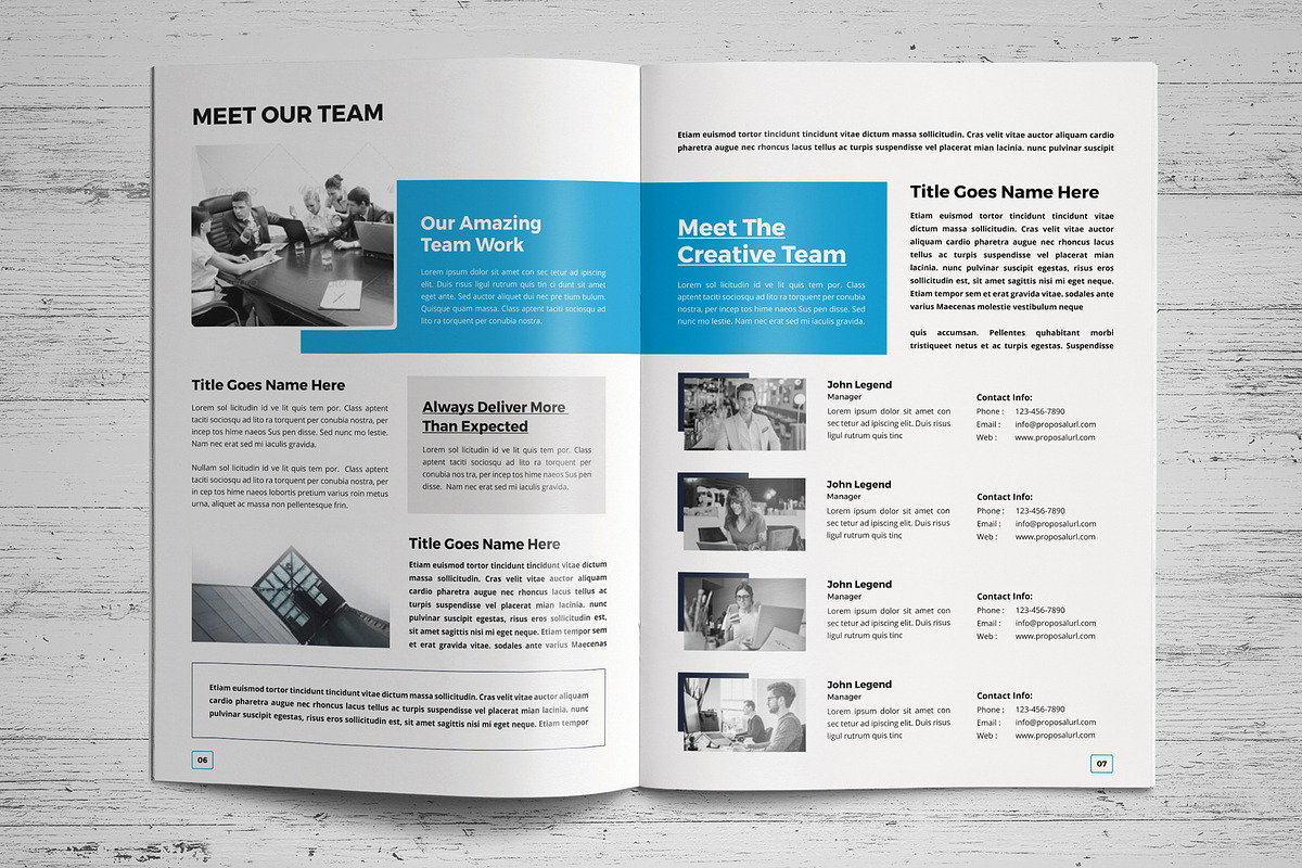 Project Proposal Template V8, a Stationery Template by JanySultana (Photo 4 of 12)