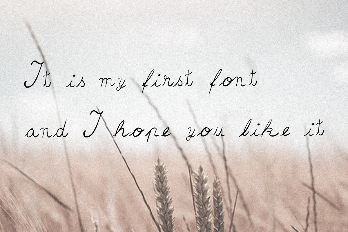 Maricel - A Strange Font, a Script Font by Monkey's Dream Studio (Photo 5 of 5)