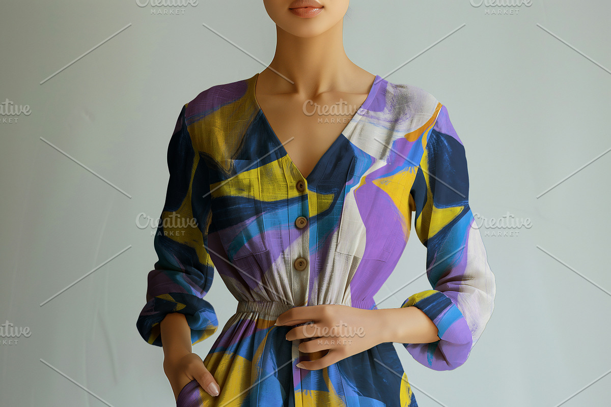 Short Jumpsuit  mockup, an Apparel Mockup by Nora Gad (Photo 7 of 15)