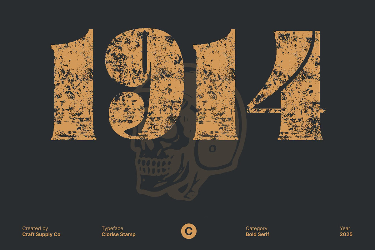 Clorise Stamp, a Sans Serif Font by Craft Supply Co. (Photo 4 of 8)
