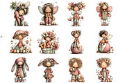 Whimsical Easter Fairy Clipart, an Illustration by DreamArtGraphic (Thumbnail 2 of 5)