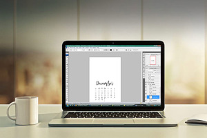 2025 Calendar Template Photoshop