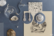 TREASURES OF THE SEA blue mockup, a Household Mockup by Stykke Studio (Thumbnail 6 of 9)