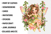 Whimsical Forest Fairy PNG Bundle, a Work Illustration by SinaCreation (Thumbnail 3 of 6)