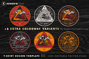 T-Shirt Design Template 002, an Object Graphic by KENEDIK DESIGN STUDIO (Thumbnail 2 of 4)