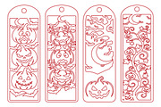 Halloween Wooden Laser Cut Bookmarks, an Object Graphic by Creative Art (Thumbnail 3 of 3)