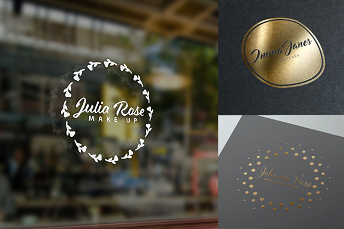 Feminine Logo Creator Kit - Circle, a Branding & Logo Template by Pulp Creative Studios (Photo 3 of 10)