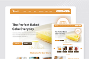 Proti - Bakery Shop Landing Page, a Landing Page Template by SquidPixey (Thumbnail 2 of 5)