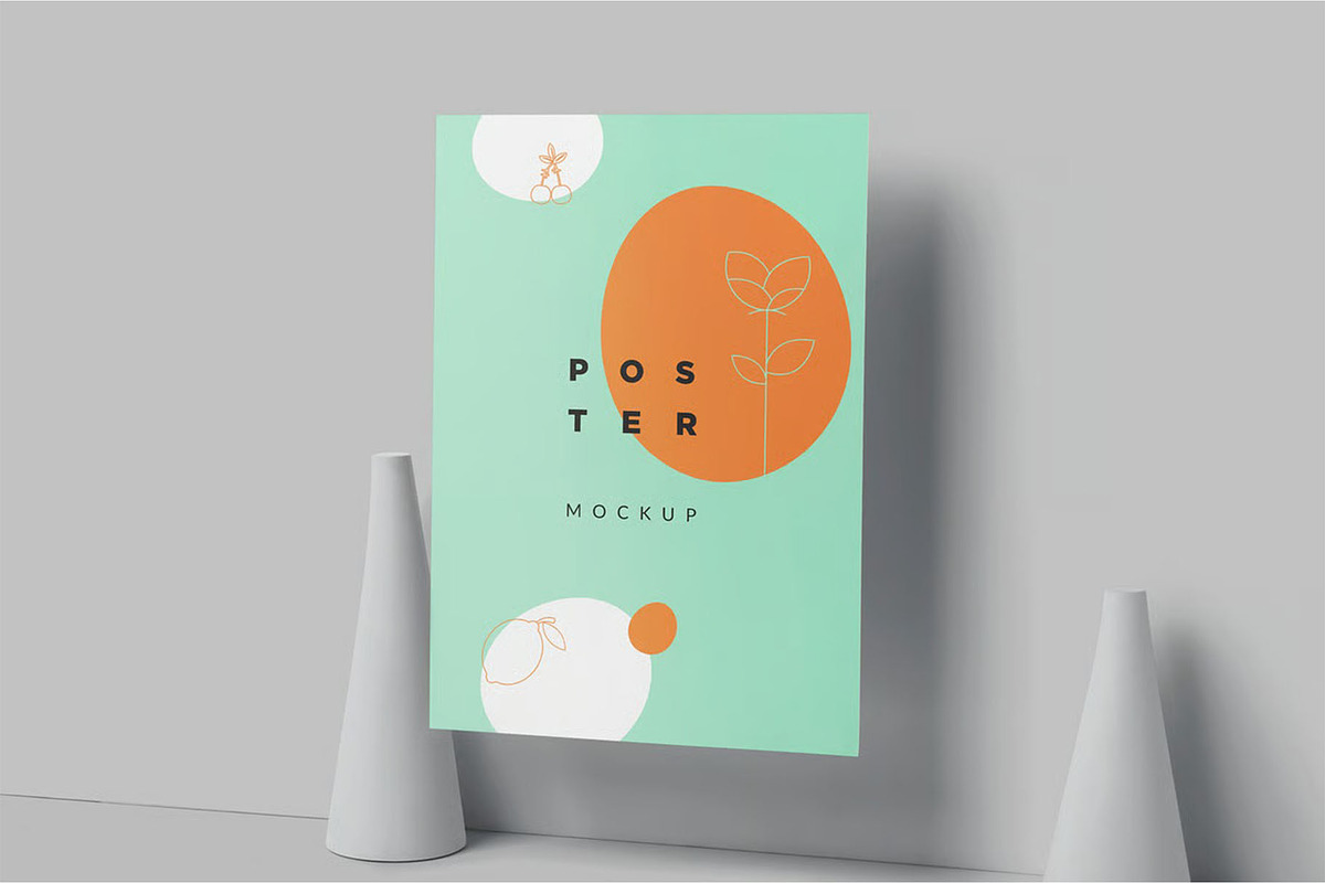 Floating Portrait Poster Mockups, an Advertising Mockup by megostudi0 (Photo 4 of 6)
