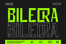 Bilecra | Futuristic Sans Serif Font