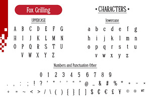 Fox Grilling Font Duo